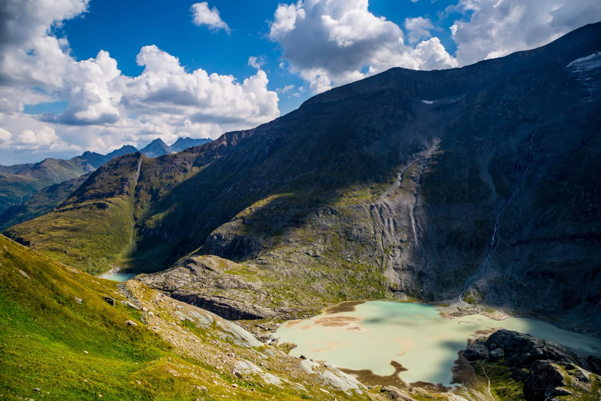 Sandersee glacial lake below Mount Grossglockner