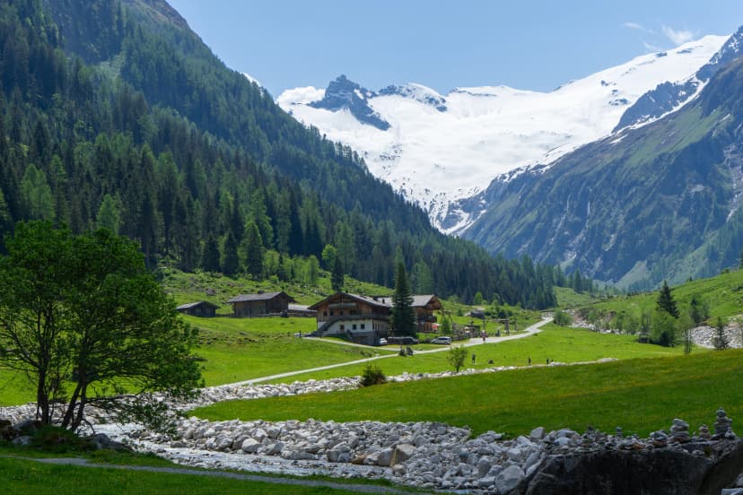 Landscape in the austrian valley called Habachtal