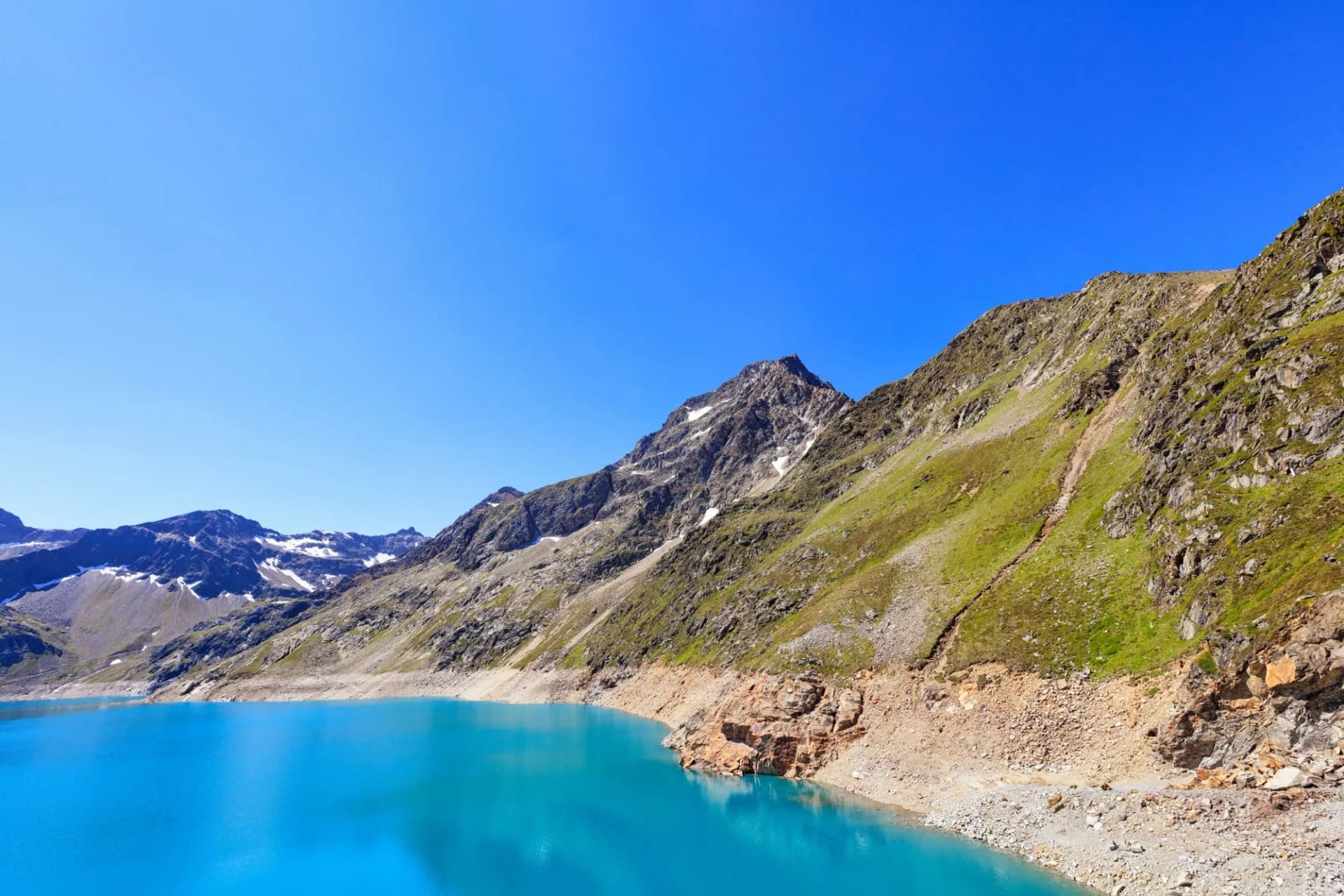Alpine water reservoirs - Finstertalspeicher