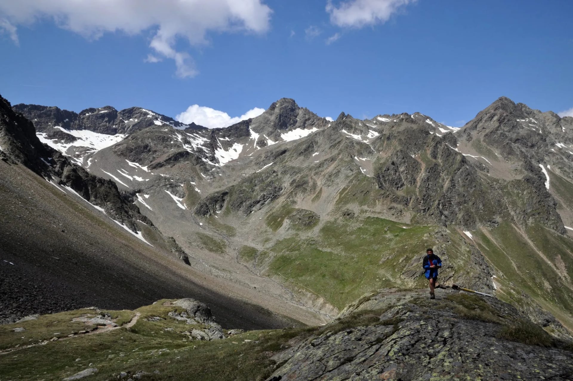 Wanderer an der Finstertaler Scharte