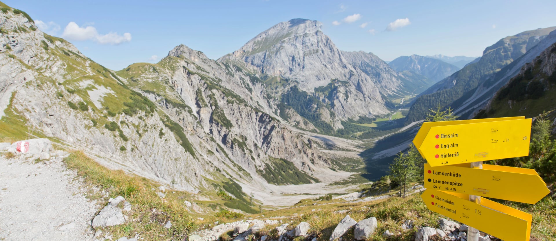 Escursione verso il rifugio Lamsenjoch nel Karwendel
