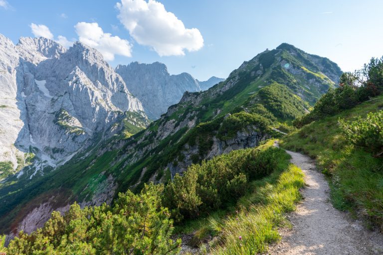 Kaiserbachtal Weg zum Stripsenjochhaus