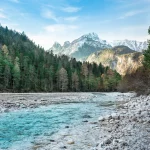 Isarflussbett im Hinterautal