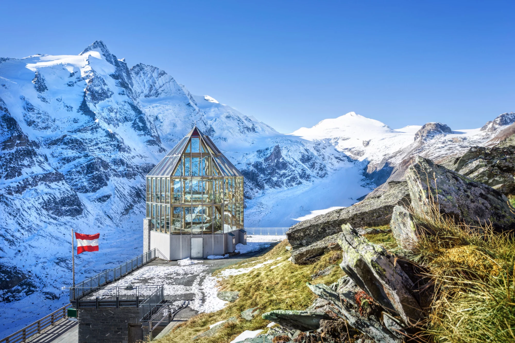 El Franz Josefs Höhe en la carretera alpina del Grossglockner, Carintia, Austria